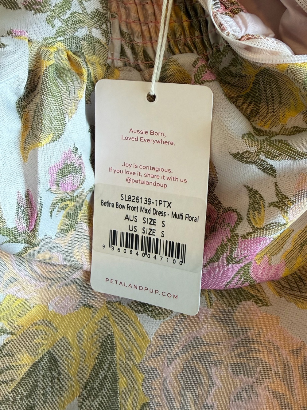 Petal & Pup Blush Floral One-Shoulder Maxi Dress - Picture 5 of 7